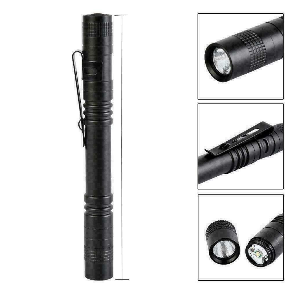 5Pcs XPE LED Flashlight Clip Penlight Mini Portable Light Pen Torch Lamp Outdoor