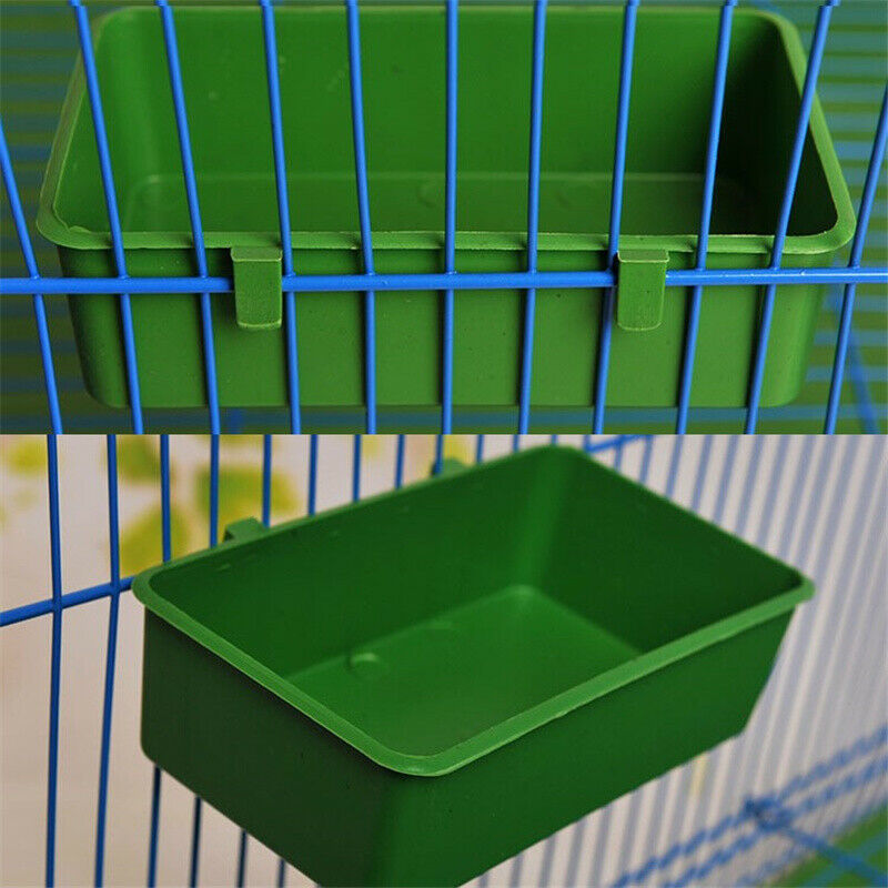 Multifunction Creative Green Food Tray Parrot Bathtub Animal Cage Shower .l8