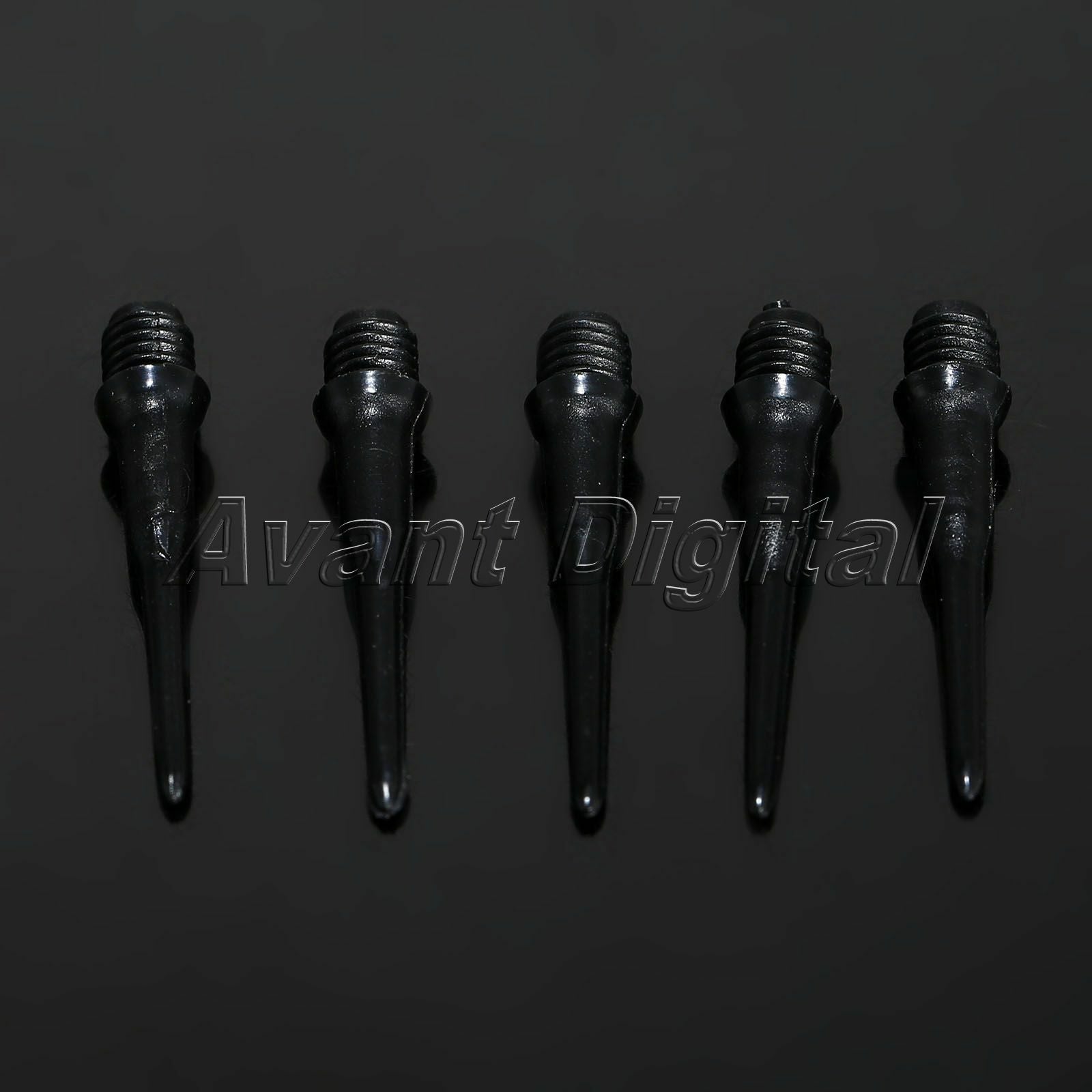 Black Soft Safety Plastic Short Dart Shafts Stubby Stems Dart Tips Points 50Pcs