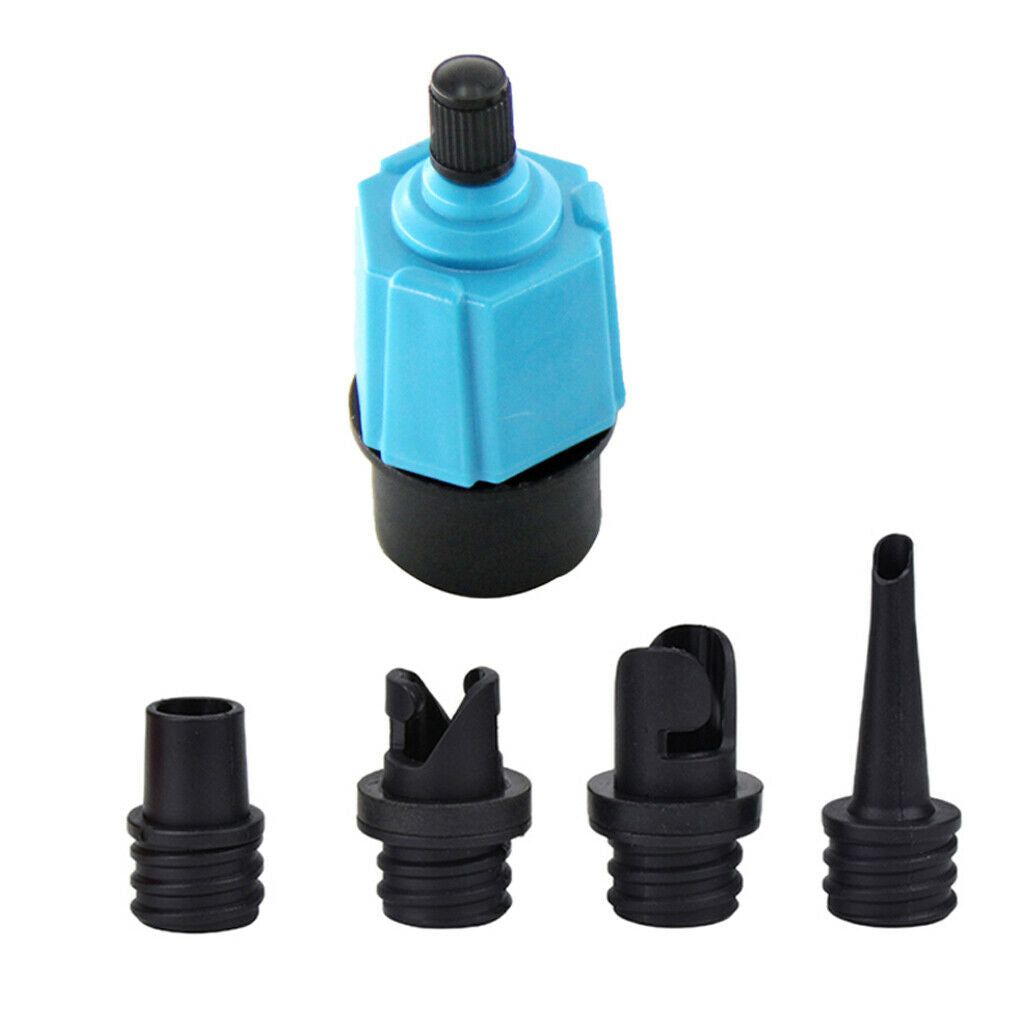 Electric pump adapter dinghy air valve adapter 4 nozzle accessories