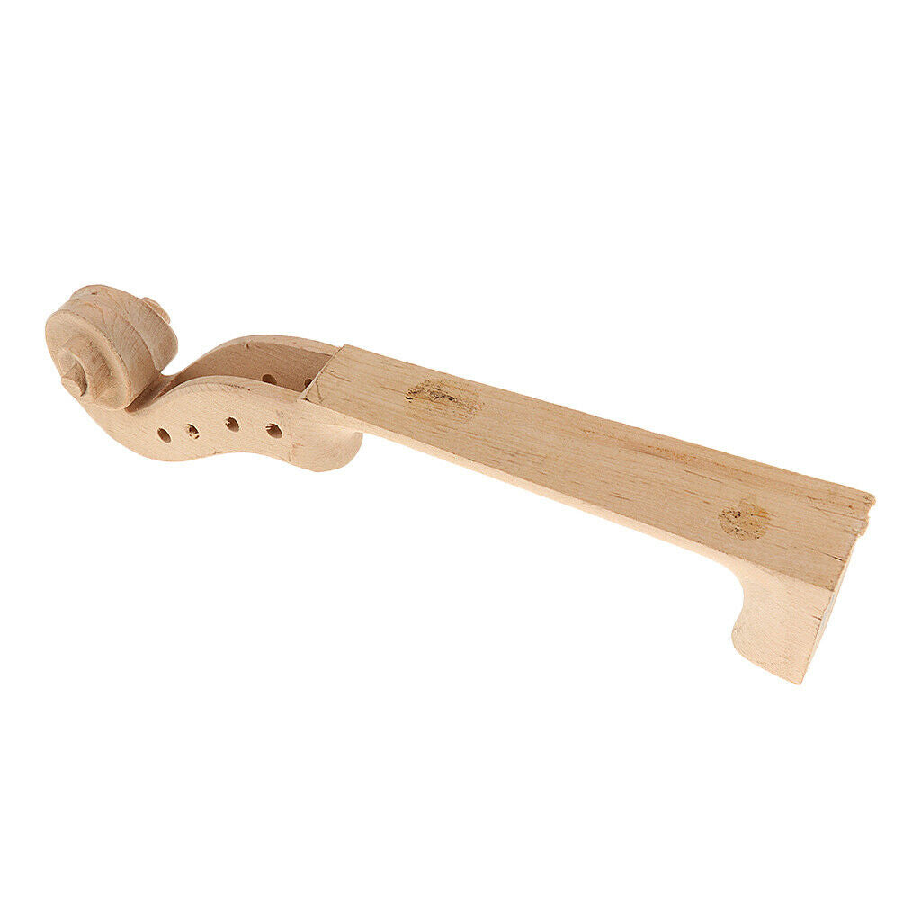 Replacement Maple Neck + Ebony Fingerboard for 4/4 Violin Musical Instrument
