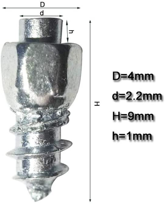 Marrkey 9mm Tires Studs Screw Ice Snow Carbide Spikes Wheel Tyres Studs for Bicy