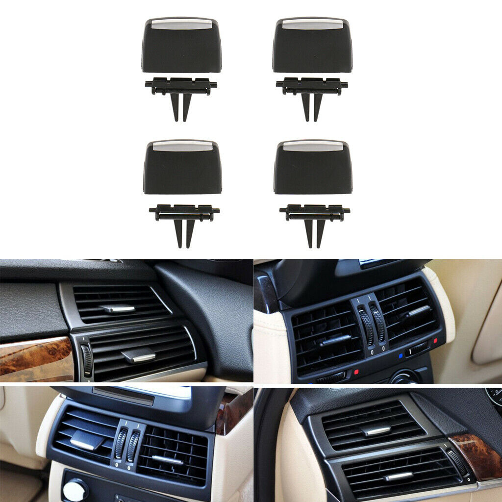 4Pcs 4x Rear and Front Air Vent Outlet Tab Clips Fits BMW E70 06-13 E71