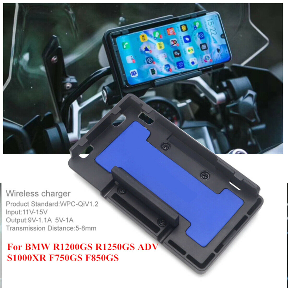 Wireless Navigation Bracket For BMW R1200GS R1250GS ADV S1000XR F750GS F850GS