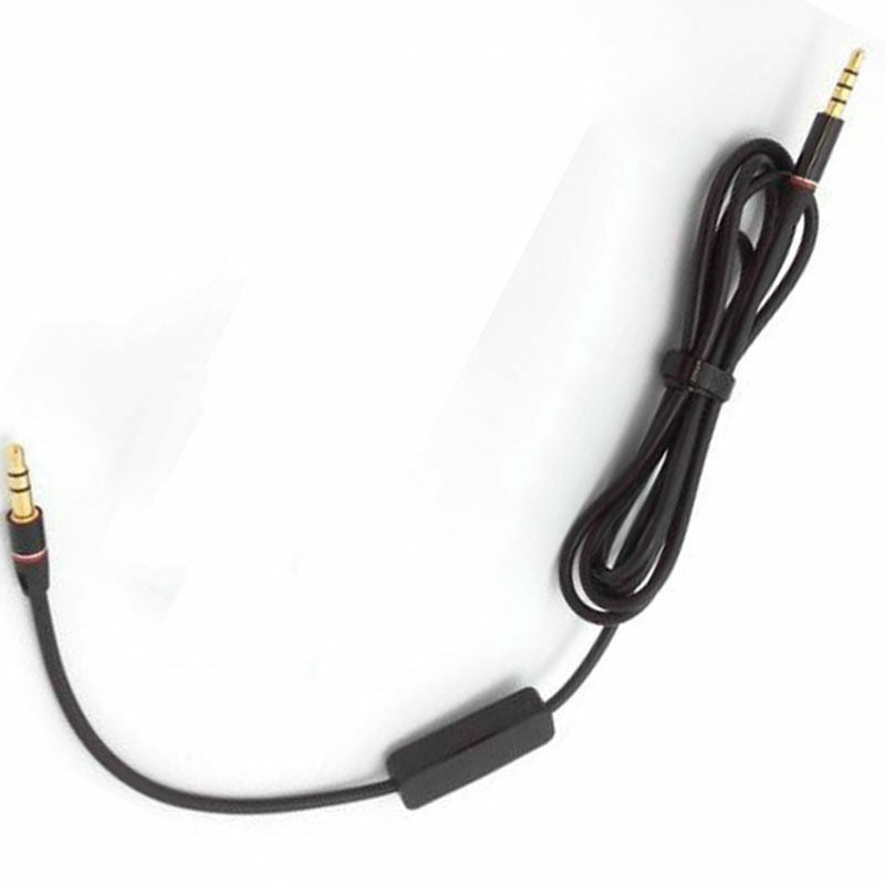 3.5mm 1/8" Audio Cable Lead Cord w MIC For Logitech On-Ear Headphone Headset tt