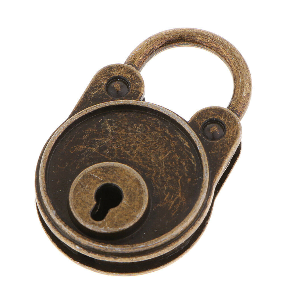 Bronze Zinc Alloy Padlocks Latch Hasps for Treasure Chest Suitcase Door
