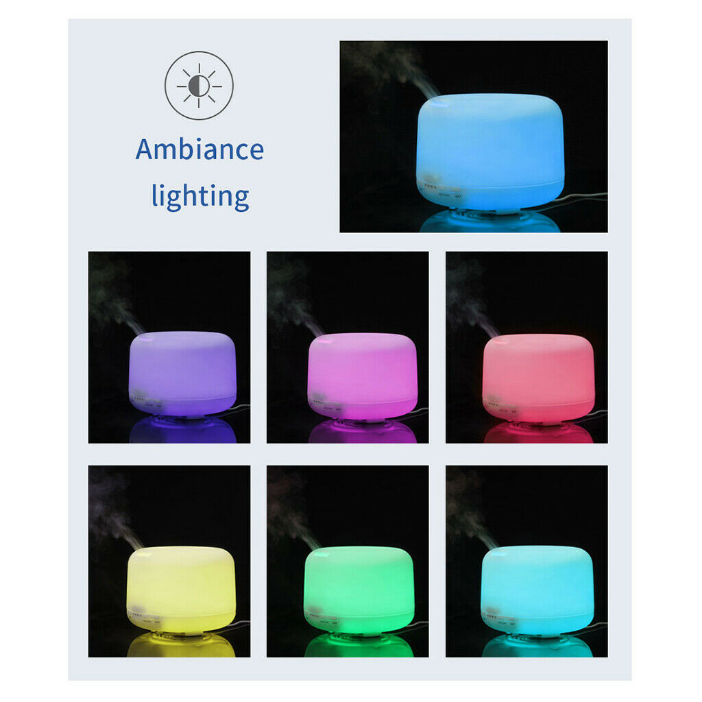 Deluxe Air Humidifier Ultrasonic Aromatherapy Oil Diffuser 500ml Water Tank