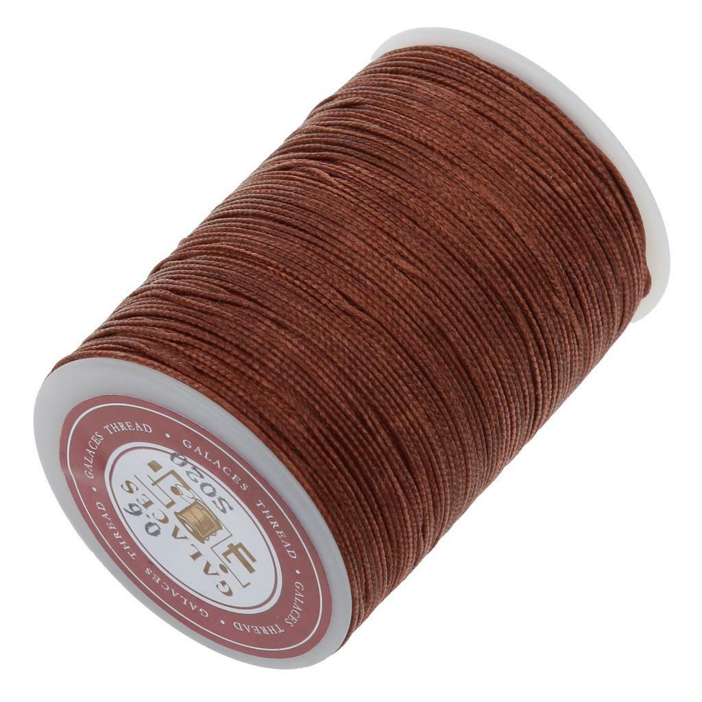 2 Rolls Round Waxed Cotton Cord String Jewellery Bracelet Necklace DIY 0.6mm