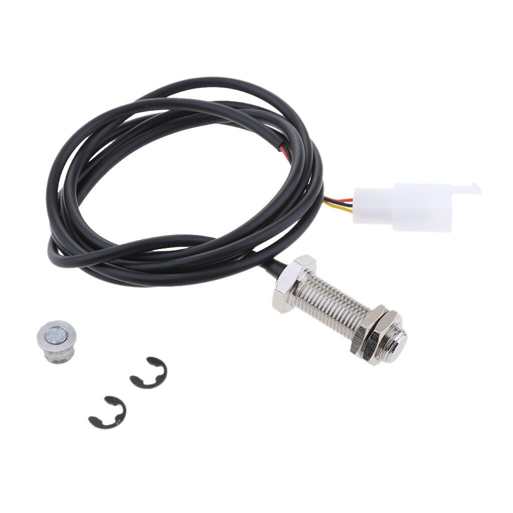 Repalcement Digital Odometer Sensor Cable w/ 3 Magnet for Motor Speedometer