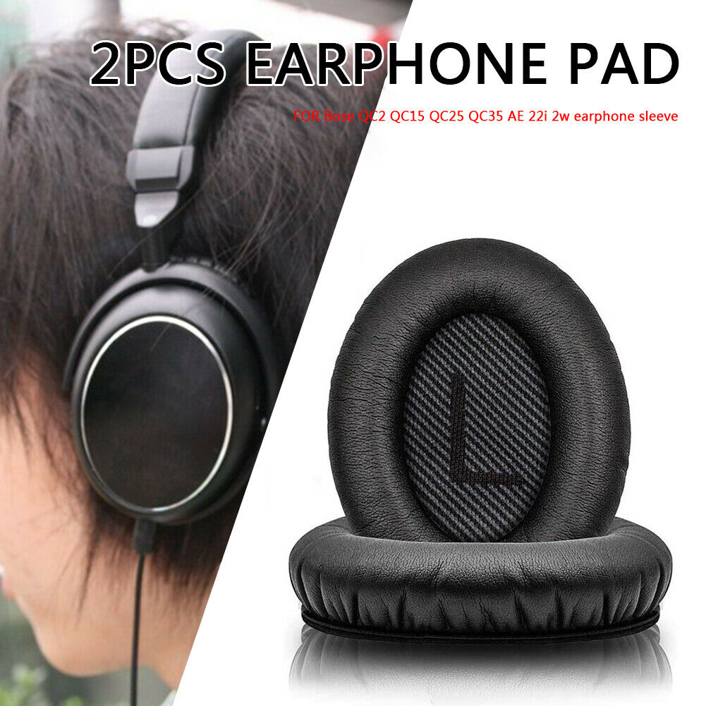 2pcs Memory Foam Replacement Soft Ear Pad for Bose QC2/QC15 Headset Cushion @