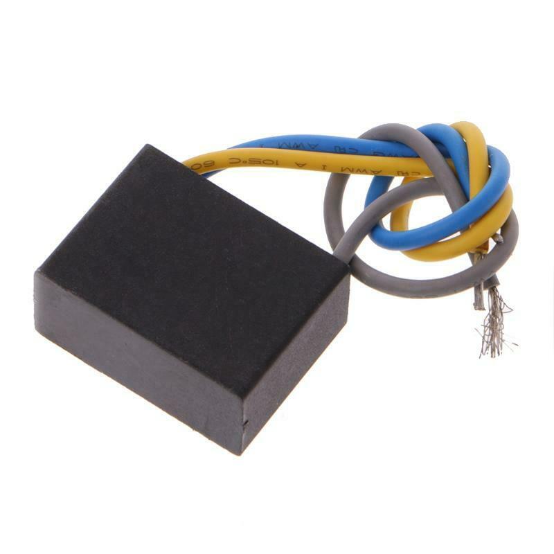 Black CBB61 1.5uF+2.5uF 3 Wires AC 250V 50/60Hz Capacitor For Ceiling Fan
