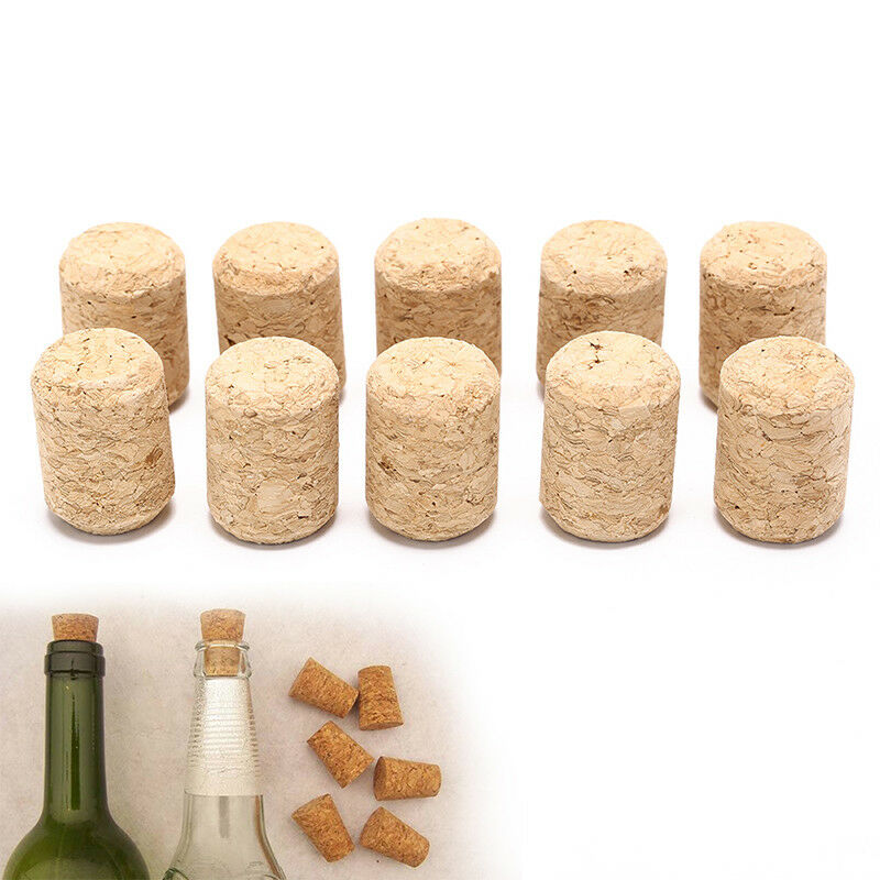 10pcs/lot straight bottle wood corks wine stoppers wine bottle plug stopper DD