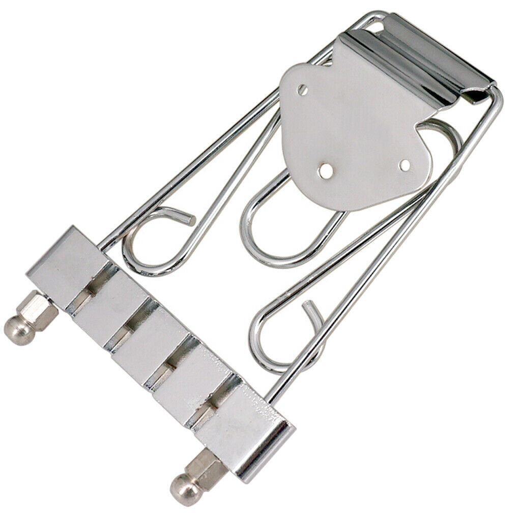 Bridge Trapeze Tailpiece for Electric Bass Jazz Archtop Guitar Replacement