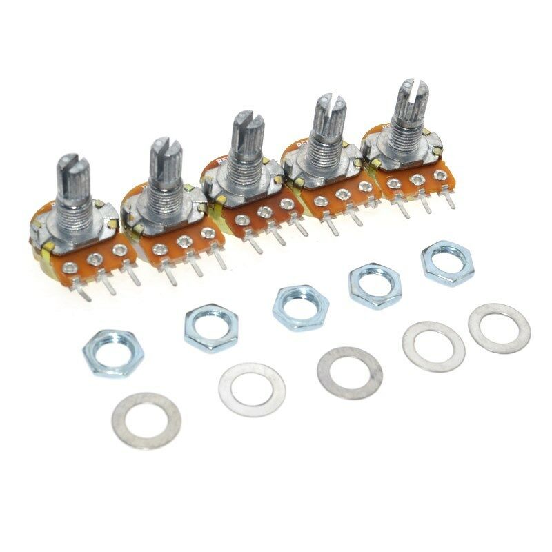 High Quality 10PCS WH148 Pot B50K 50K Linear Taper Potentiometer Shaft 15mm