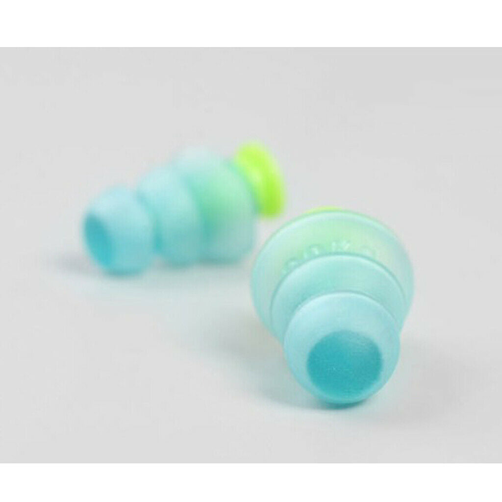 2 Pairs Silicone Earplugs Noise Canceling / Soundproof Foam Ear Plugs Protect