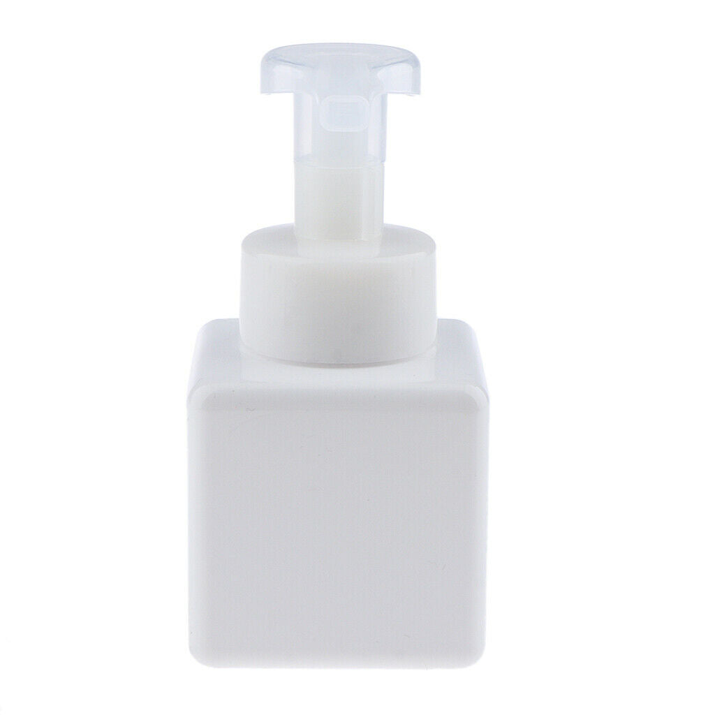 Pack of 2 Plastic Liquid Soap Pump Bottles Refillable Bubble Dispenser White