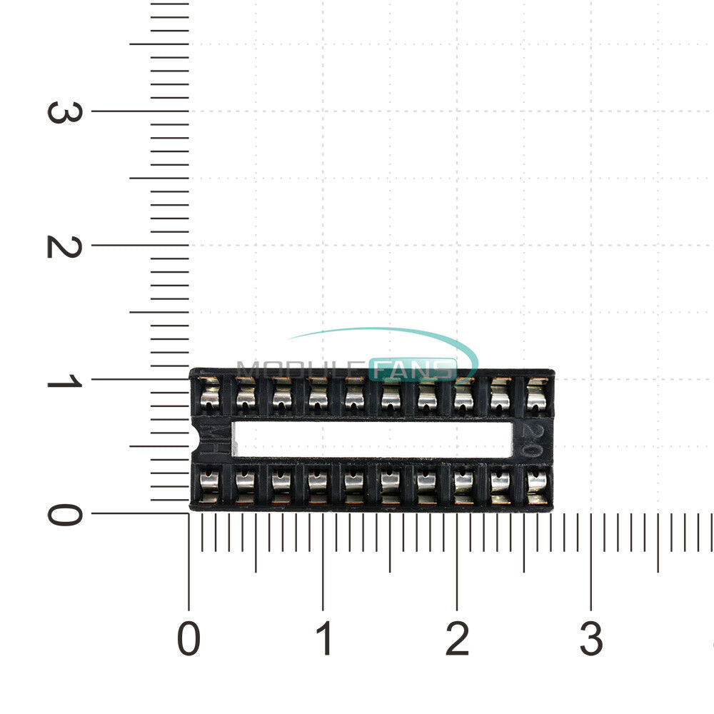 100PCS Integrated Circuit 20-Pins 20pin DIP IC Sockets Adaptor Solder Type MF