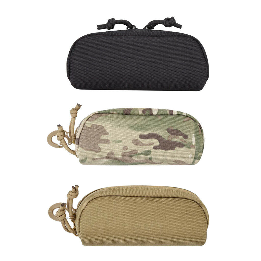 Set of 3 Sunglasses Box Storage Molle Goggle Glasses Bag Nylon with D-rings