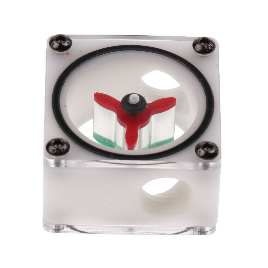 Flow Meter Indicator G1/4 Threaded 3Impeller for PC Computer Water Cooling#2