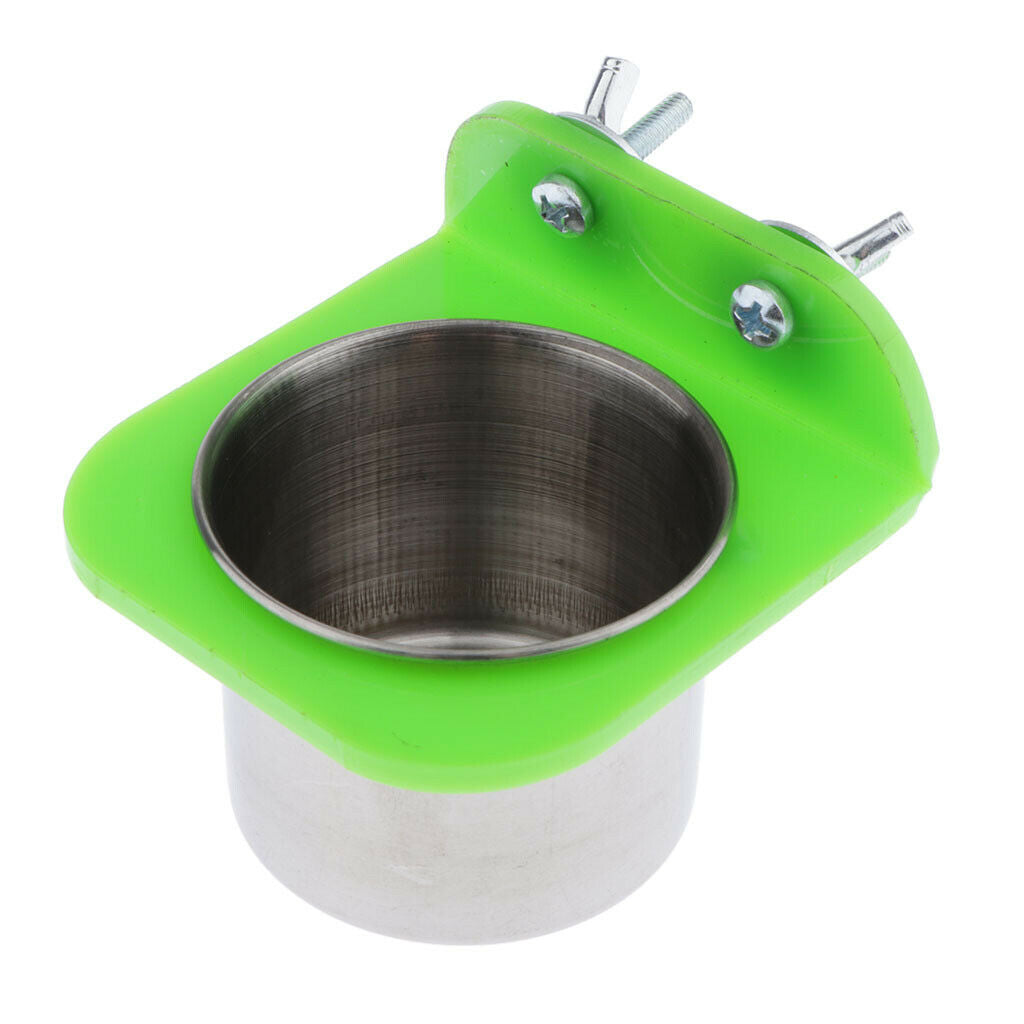 2Pieces Bird Water Feeder Small Animals Food Cup Birds Macaws Finches Mice