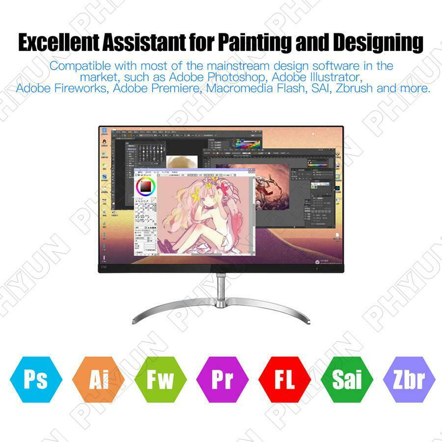 10*6 inch Graphics Tablet 8192 Levels Graphic Drawing Tablet 233 Point w/ Pen