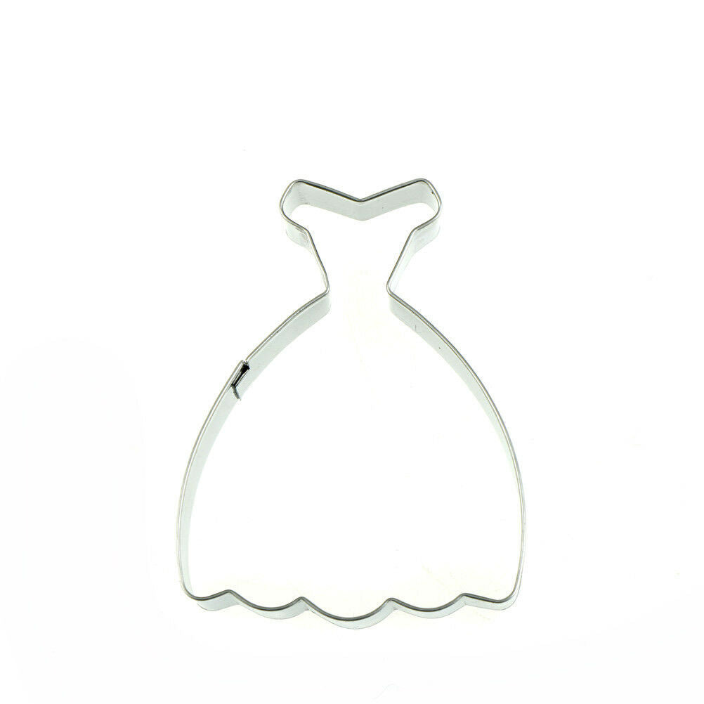 party princess dress shape cookie cutter fondant cake sugarcraft mold deco.l8