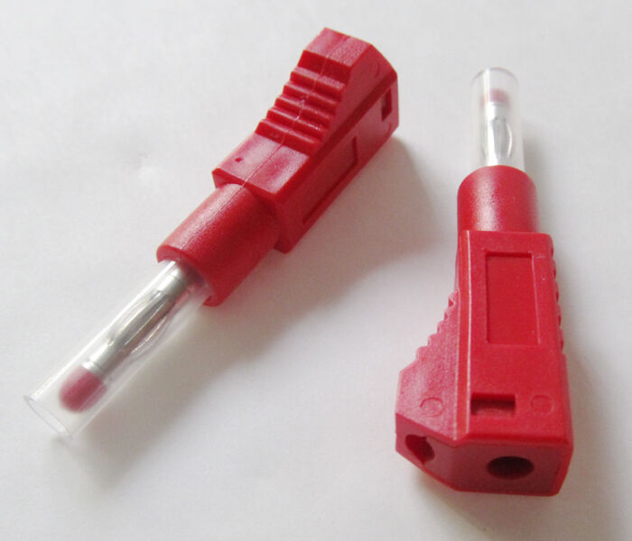 10pcs High Quality 4mm  Transparent Stackable Full Insulated Audio Banana Plug