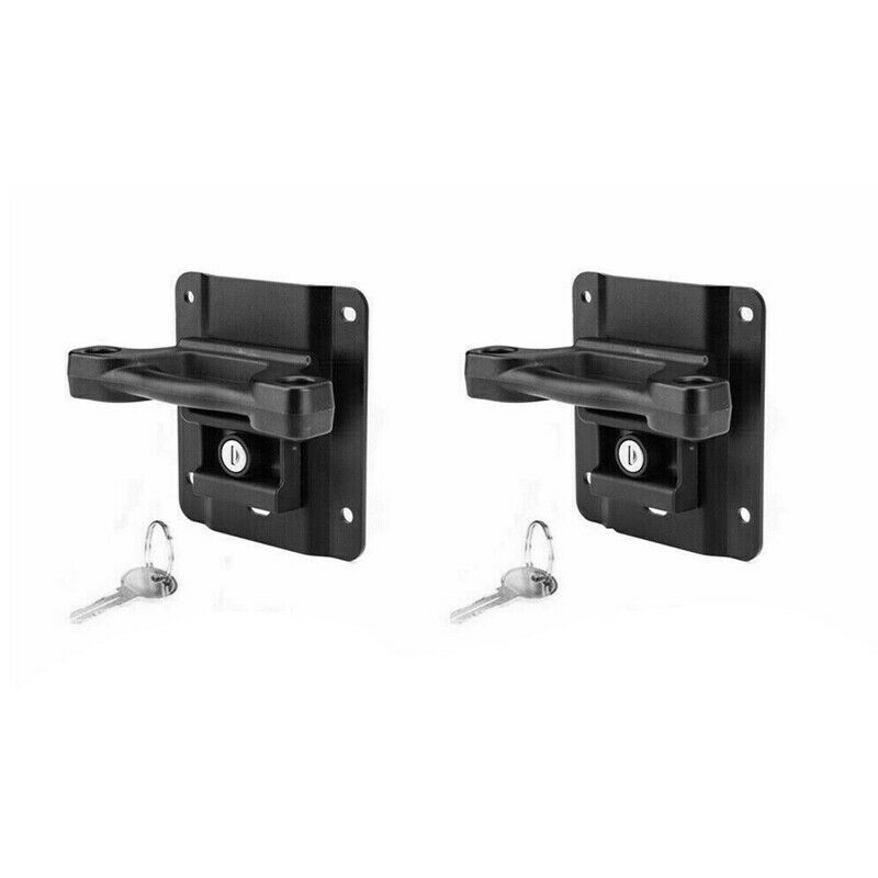 4X(2 Sets Locking Bed Tie Down Cleats Anchors + Tie Down Plates for Ford F12)
