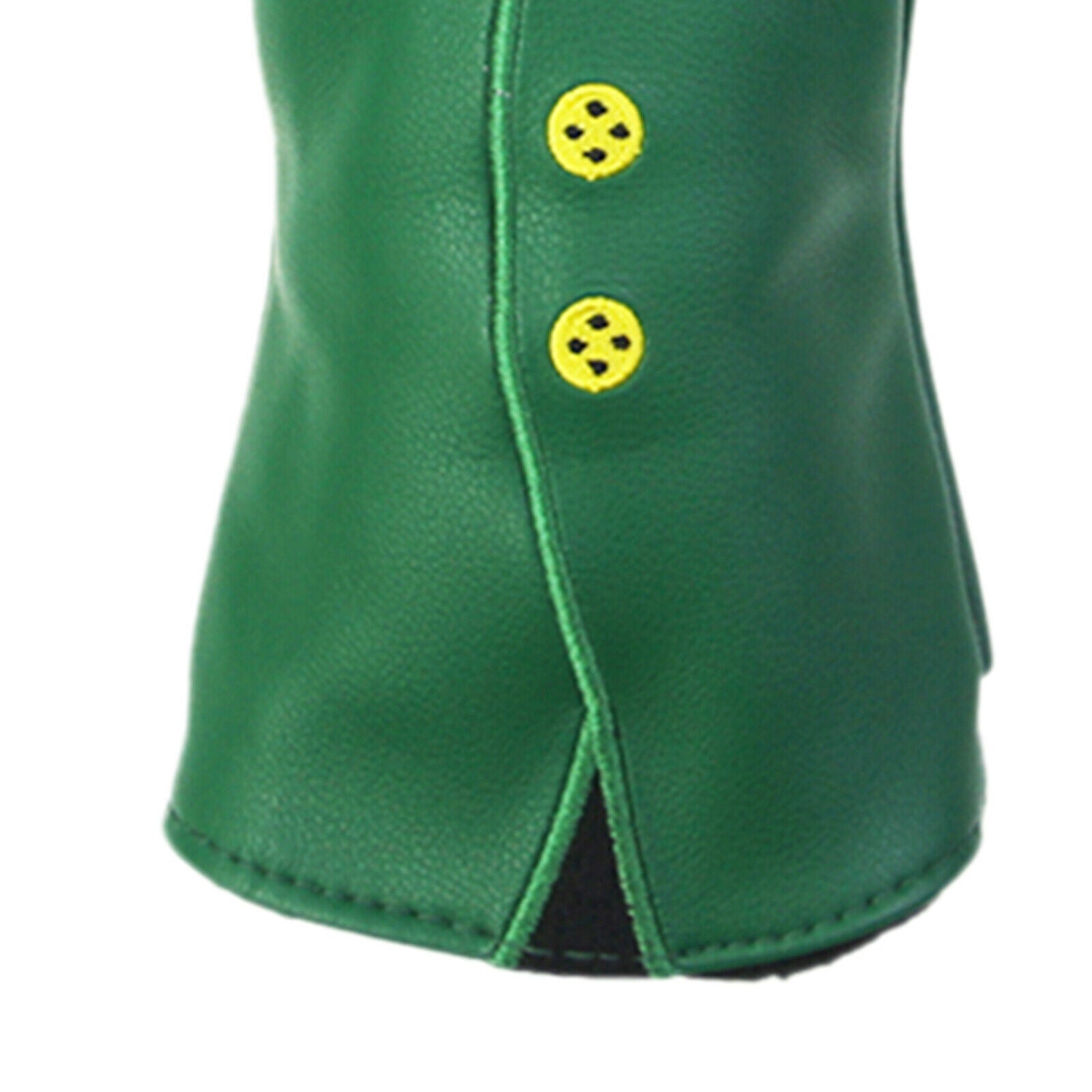 2X Novelty Golf Wood Headcover PU Leather Green Drivers Covers Golfer Gift