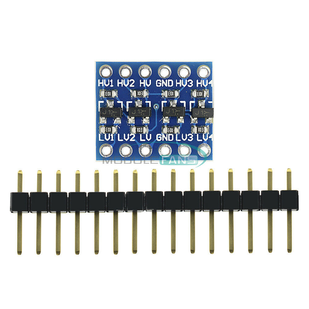 10PCS 4-Channel 5V to 3.3V IIC I2C Logic Level Converter Bi-Directional Module