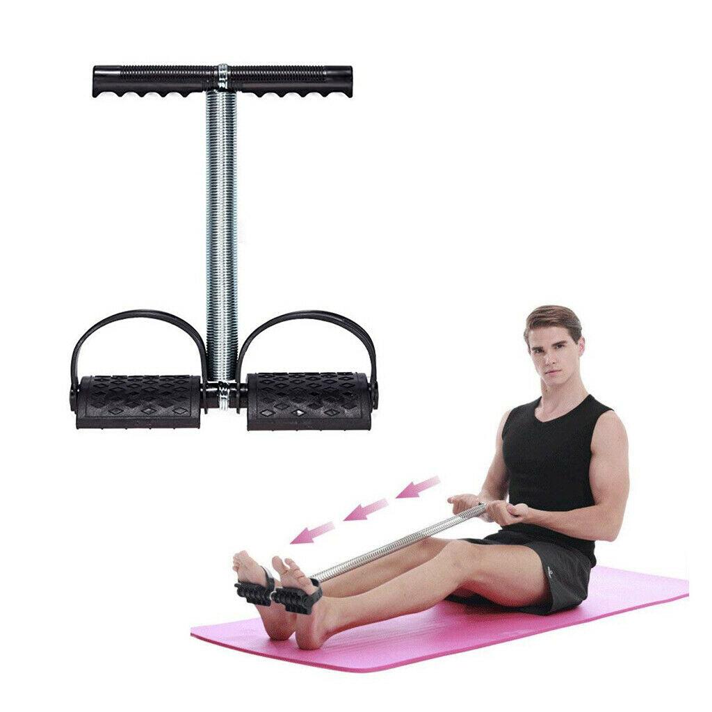 Women Men Abs Exercising Trainer Sit Up Pull Rope Equipment Workout Tool