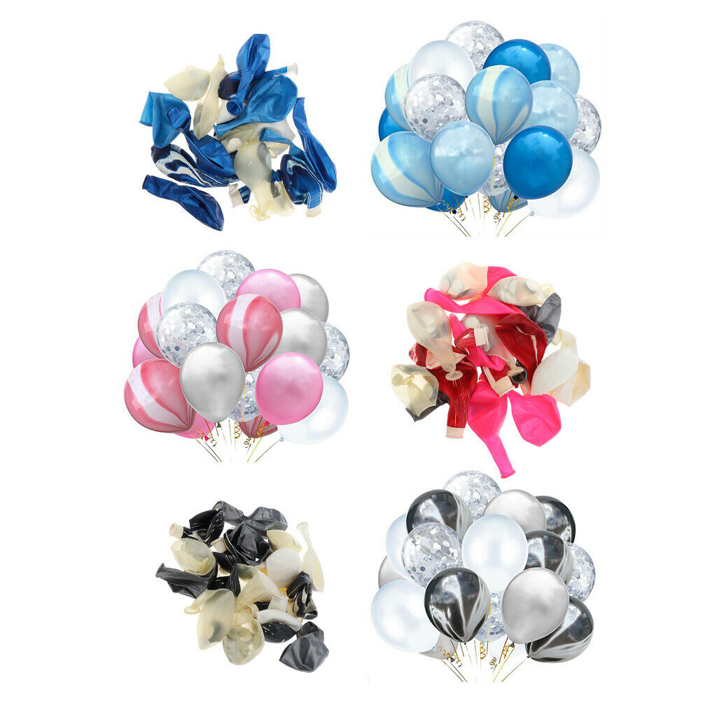 20pcs Latex Balloons with Confetti Wedding Birthday Party Decor 12inch A