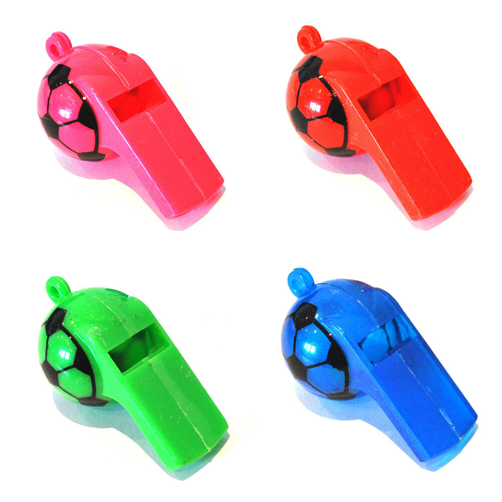 2X Colourful football Whistles / Classic Pea Whistle - Referee .l8