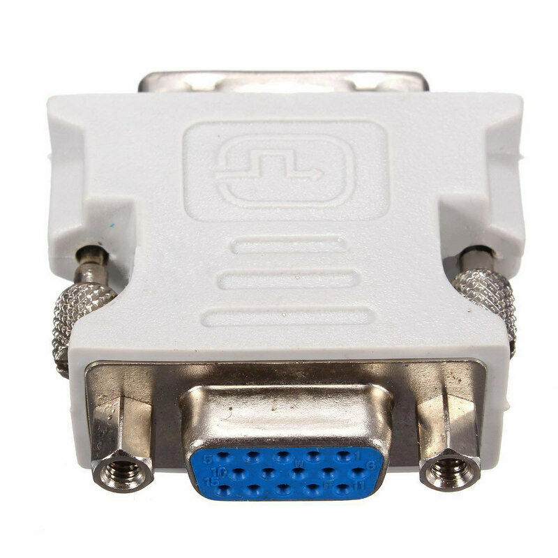 DVI-D 18+1 Pin Dual Link Male to VGA 15 Pin Female Plug Adapter for LCD Monitor