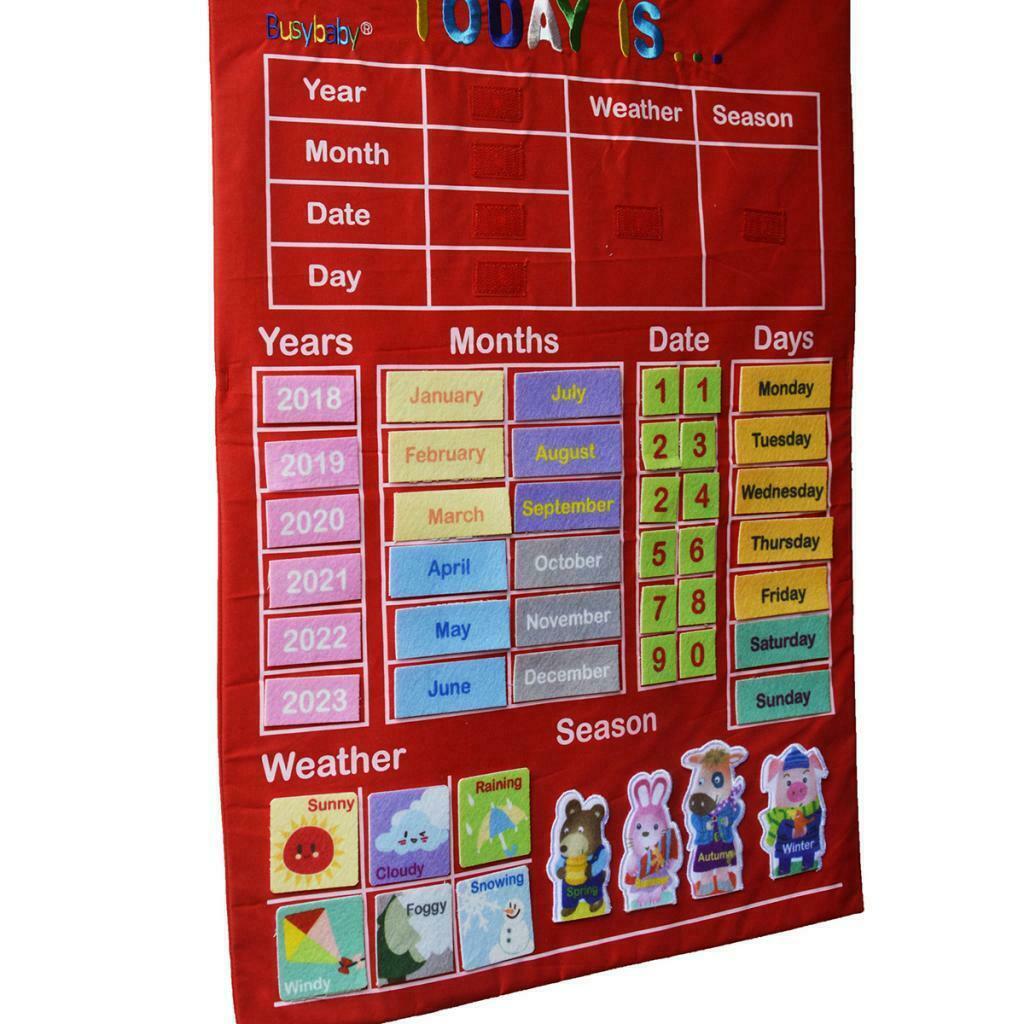 Hanging Advent Calendars with Weather Station Season for Kids Early Education