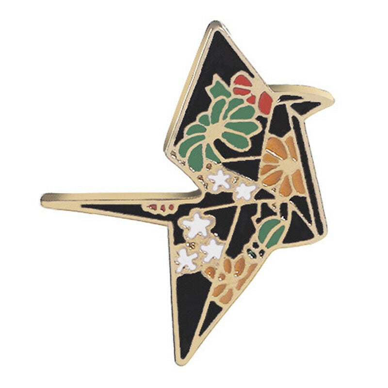 Cartoon Multi Crane Girl Enamel Collar Pins Badge Corsage Brooch Pin Jewel.l8