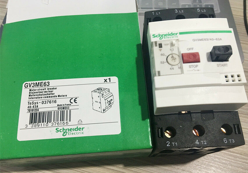 1PC New Schneider Telemecanique Motor Circuit Breaker GV3-ME63 40-63A GV3ME63