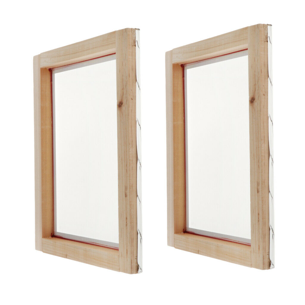 Screen Printing Frames w/ Natural Wooden Frame for Screen Printing Kits