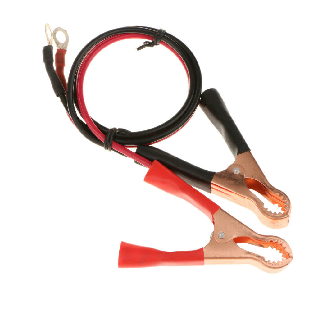 1Pair 50A Battery Clips Clamp Cable Kit Set for Appliances Inverter New
