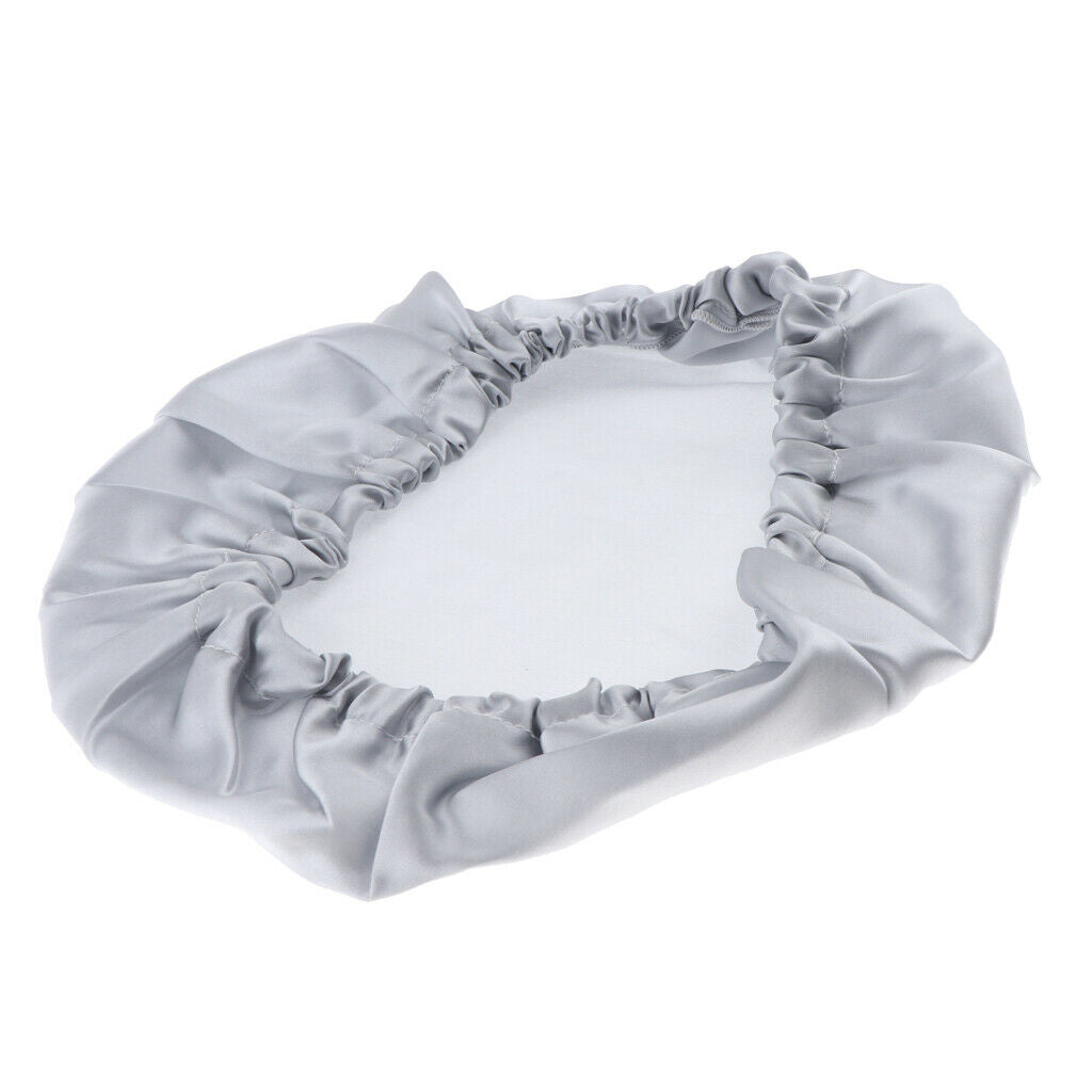 100% Silk Hair Bonnet for Women Girls Sleeping Salon   Sleep Hat Gray