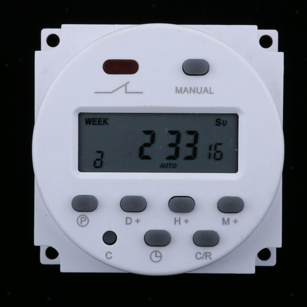 220V Digital LCD Power Programmable Timer Time Switch Relay 16A Quality