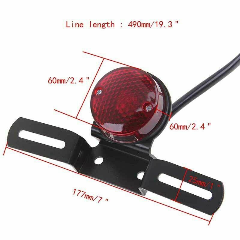 Rear Tail Brake Stop Running Light 12V Universal Fit For Motorcycle Sport Bikes