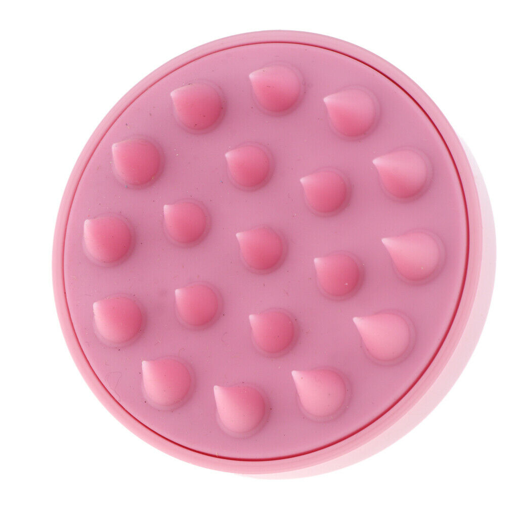 4pcs Shower Hair Scalp Massager Brush Portable Soft Silicone Safe Shiny