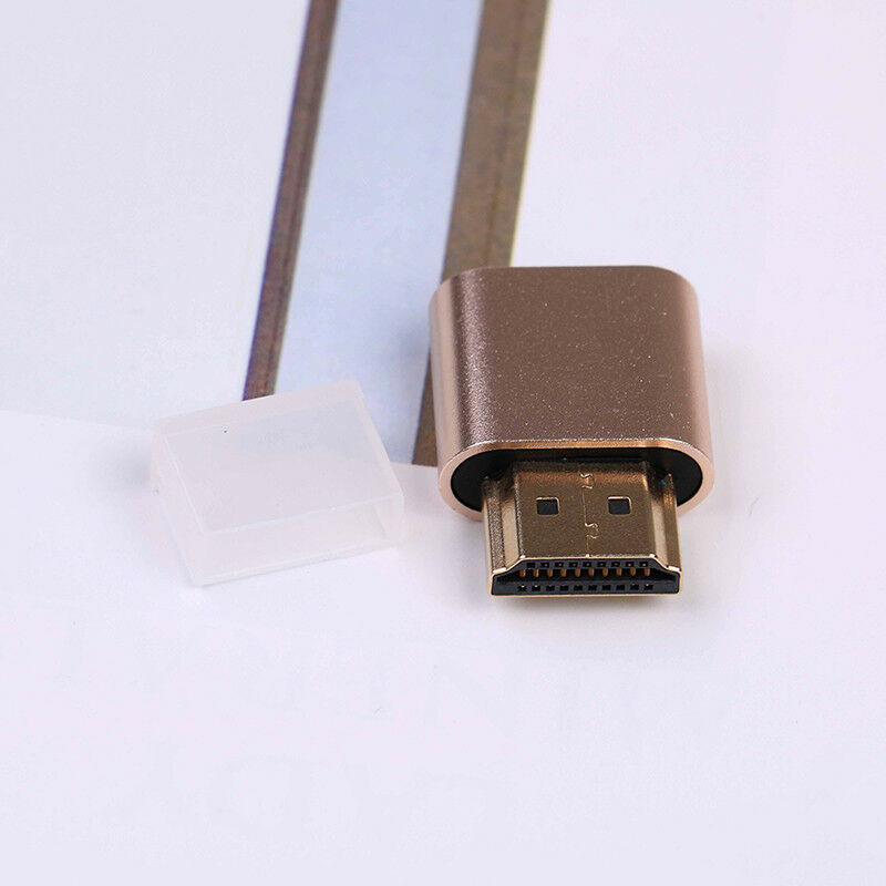 1pcs VGA Virtual Display Adapter HDMI Dummy Plug Headless Ghost Emulator Vi`. XC