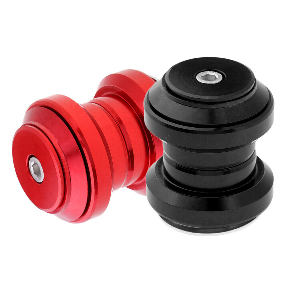 2 lot Bike Headset Bicycle Aluminum Road MTB Bike Bike Accessories Black+Red