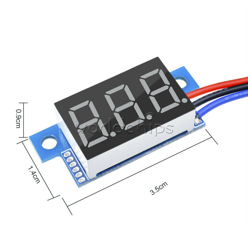 RED LED Panel Meter Digital Voltmeter DC 0-99.9V W