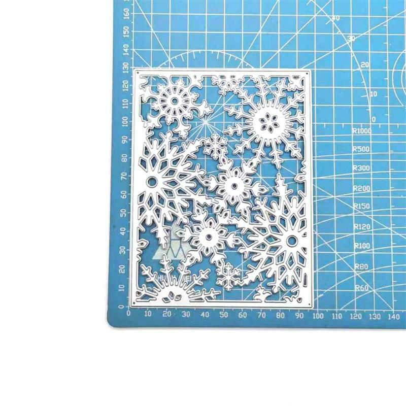 Christmas Snowflake Background Board Carbon Steel Cutting Dies DIY Scrapbooking