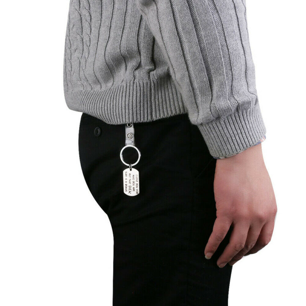 Creative Boyfriend KeyRing Key Chain Jewelry Gift I Love You For Who You Are