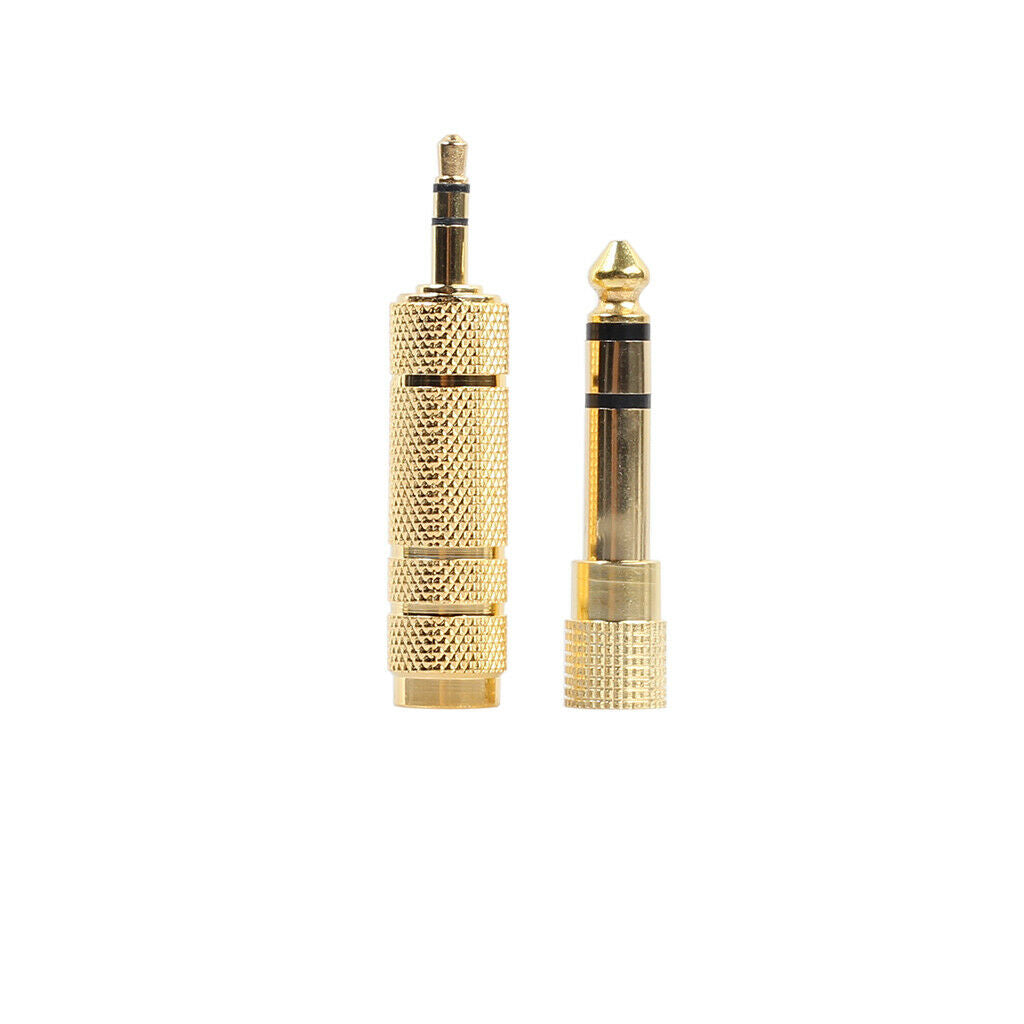 4 Pieces 6.35 Mm 1/4 '' Socket to 3.5 Mm 1/8 '' Stereo Headphone Jack Adapter