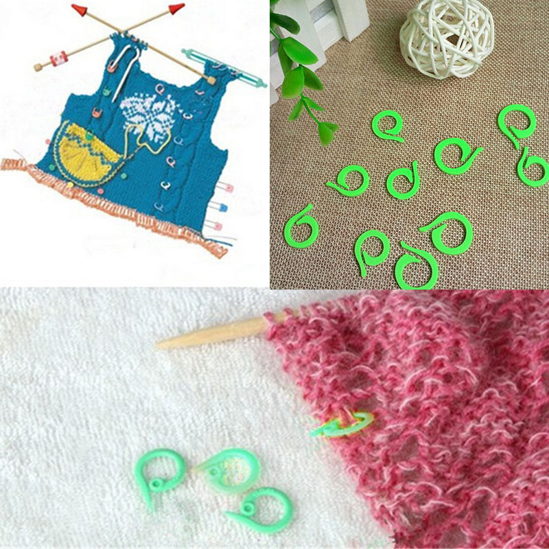 20Pcs Knitting Crochet Craft Locking Stitch Markers Holder Needle Cl.l8